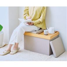 サイドテーブルにもなる4wayスツール