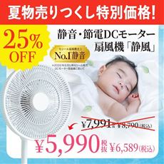 静音・節電DCモーター扇風機「静風」