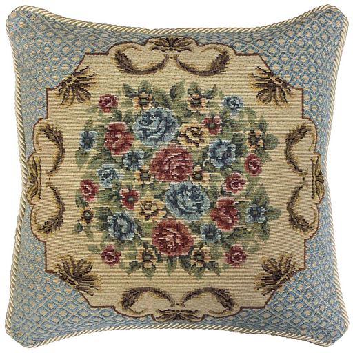 【イタリア製】クッションカバー同色2枚組(ロイヤル)