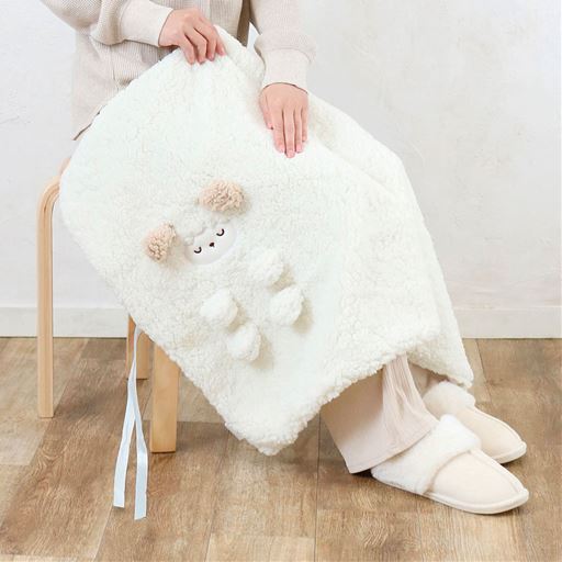 モコモコくるくるアニマルひざ掛け