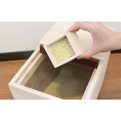 桐製 ライスボックス