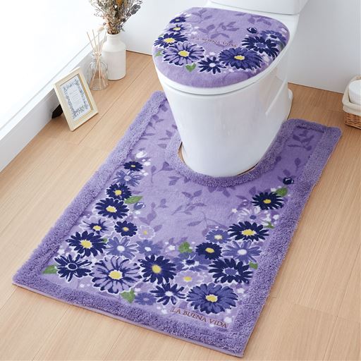 ラベンダー<br>※商品はフタカバーです。トイレマットはCG-627を使用しています。