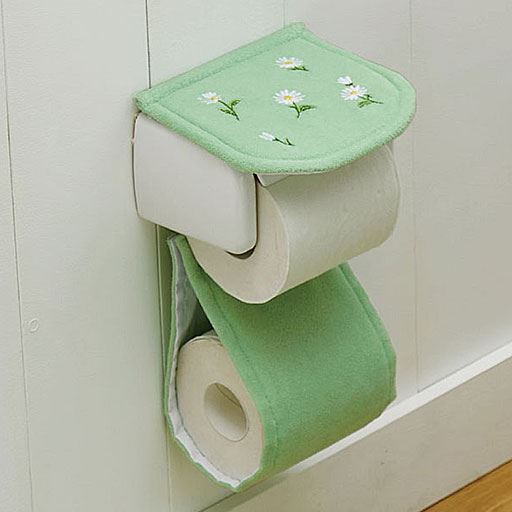 グリーン系 ペーパーホルダーカバー