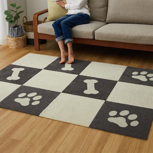 ベージュ A(同色2枚組/無地)×3セット ブラウン B(柄違い2枚組)×3セット