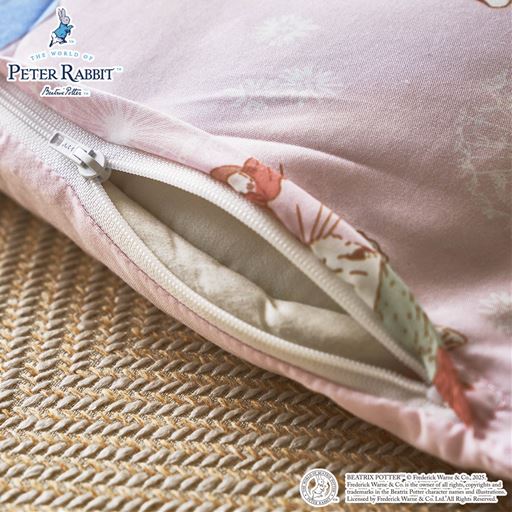 全開・片開きファスナーで開閉もスムーズ。