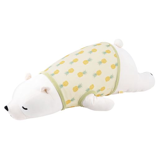 イエロー(パイン) カバーをすればひんやり抱き枕に早変わり。<br>※抱き枕はCX-839ねむねむアニマルズ 抱き枕(Mサイズ)を使用しております。