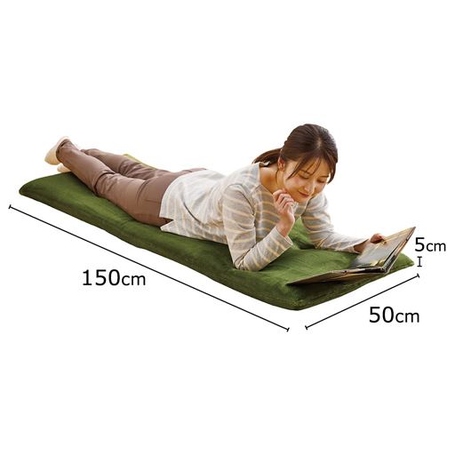 グリーン(3人掛け用)<br>ごろ寝クッションとしても!