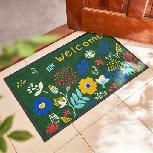 グリーン系 B (横90×縦59cm)<br>玄関のアクセントになる、かわいい柄を揃えました。