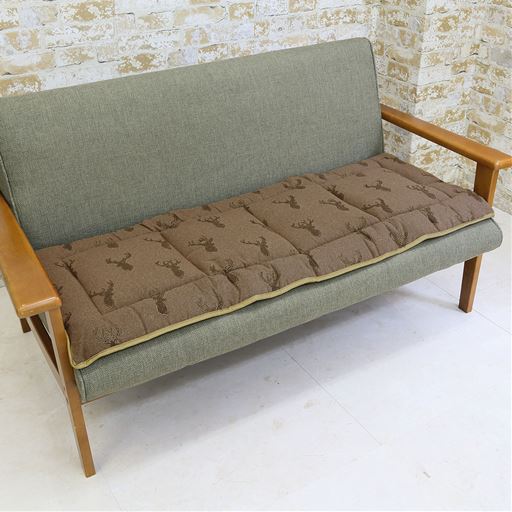 ブラウン(横120×縦48cm)<br>表と裏で柄が違うリバーシブル仕様。