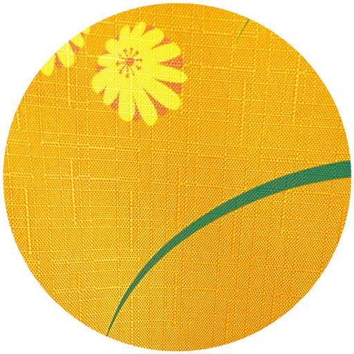 生地拡大(イエロー)<br>透け感のないやわらかな生地。