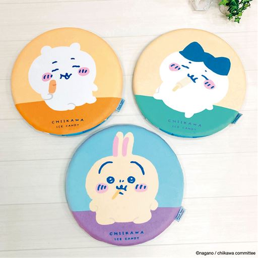 表面は年中使えるふんわりマイクロファイバー生地、裏面はひんやり冷感生地のシートクッションです。