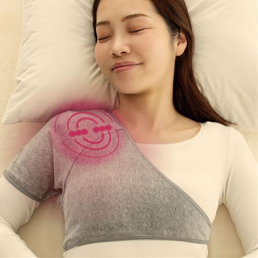 眠っている間に肩のコリ・血行を改善!