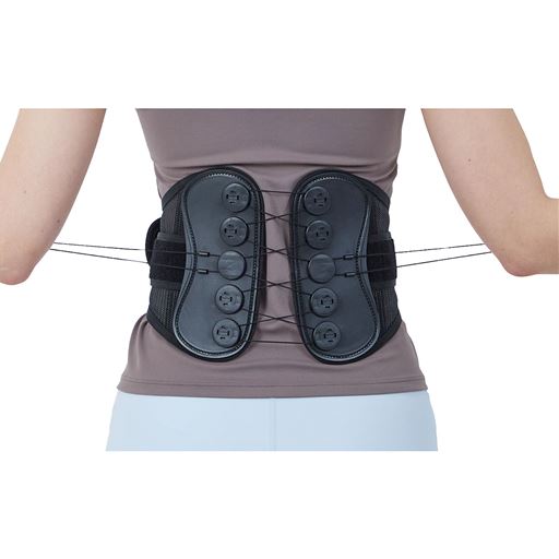 少しの力でキュッと締まって支えてくれる、パワーエイジング腹圧ベルトです。<br>※写真はイメージです。