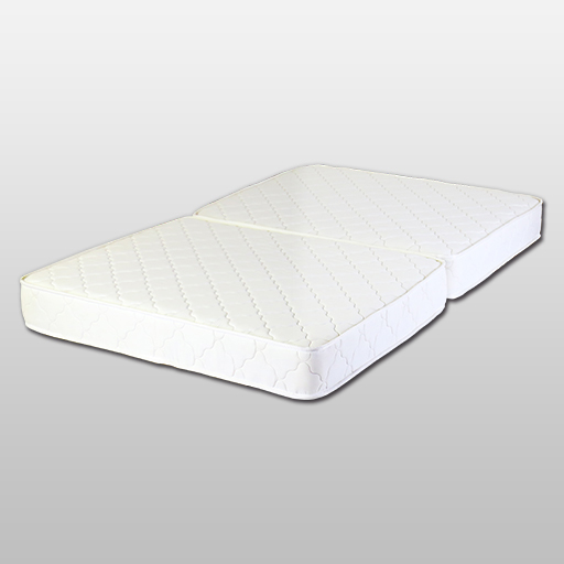 二つ折りのポケットコイルマットレスです。