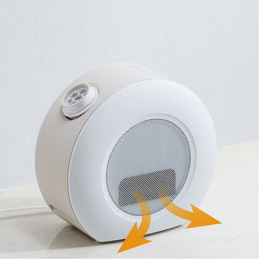 冬は足元をしっかりあたためるヒーターに。 ※イメージ