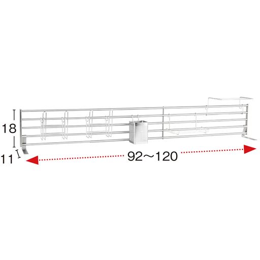B(92～120cm) ※寸法の単位はcmです。