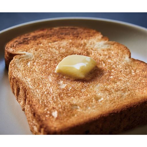 冷凍トーストに適した高温で解凍してから焼き上げも!