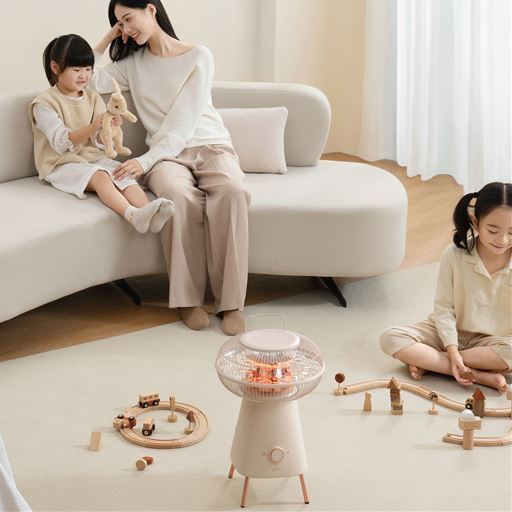 つけた瞬間ぽかぽかの360°全方位暖房!