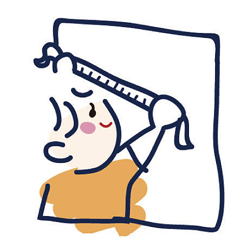 取付方法1<br>ドライバーと定規を準備します。