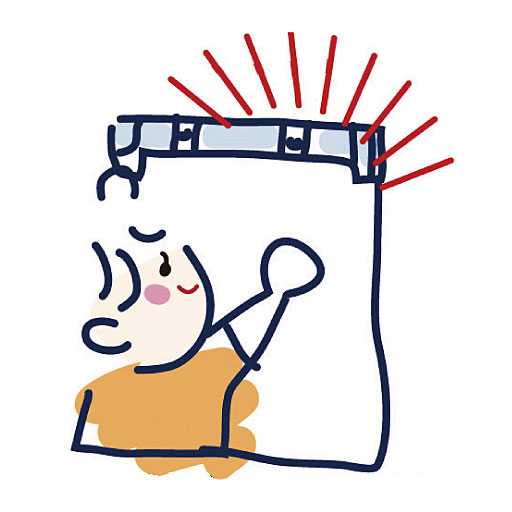 取付方法2<br>テンションバーを窓枠に取り付けます。