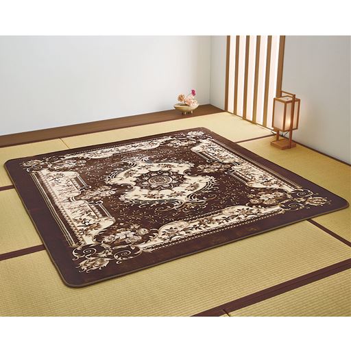 ブラウン 横180×縦180cm