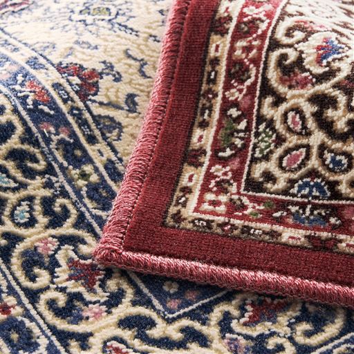 生地拡大 (左から)ブルー・ワイン<br>風格の漂う繊細な織り柄。