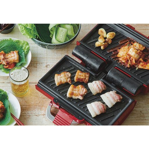 180度開けばホットプレートに変身!