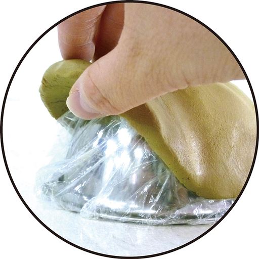 ボールで型をとったり