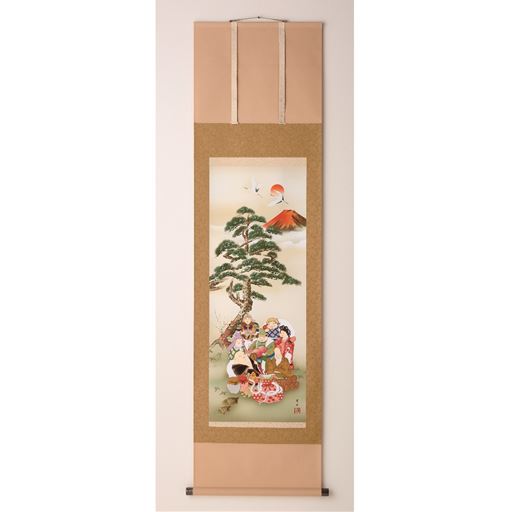 C(吉祥七福白蛇図)きっちょうしちふくしろへびず