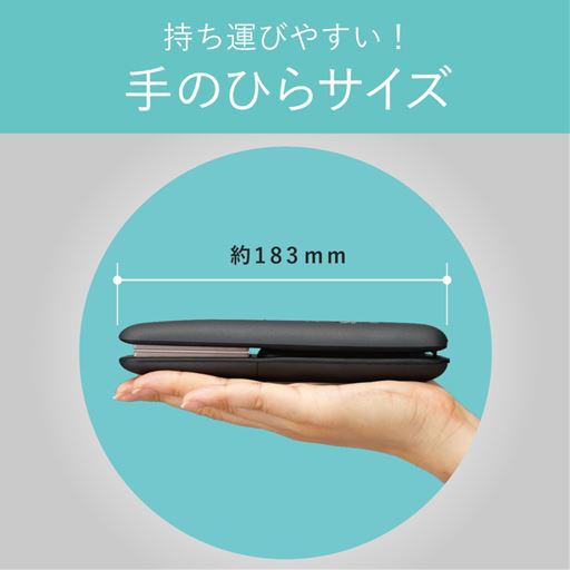 持ち運びに便利な手のひらサイズ!