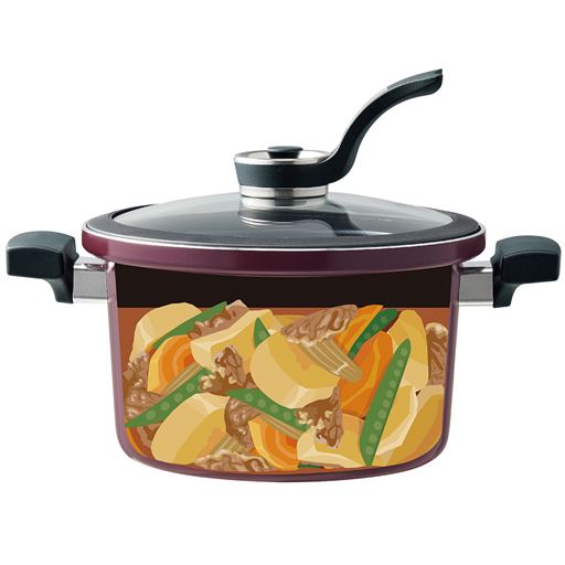 加熱後、火を止めてから始まる減圧(真空)効果で味がじっくり染み込む!