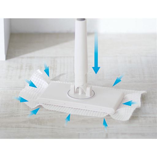 まっすぐ押してシートを挟む!