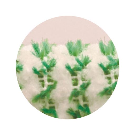 ダブル繊維のブラシ面