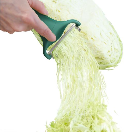 同じ時間で2倍の量削れる!<br>まな板も包丁も不要!