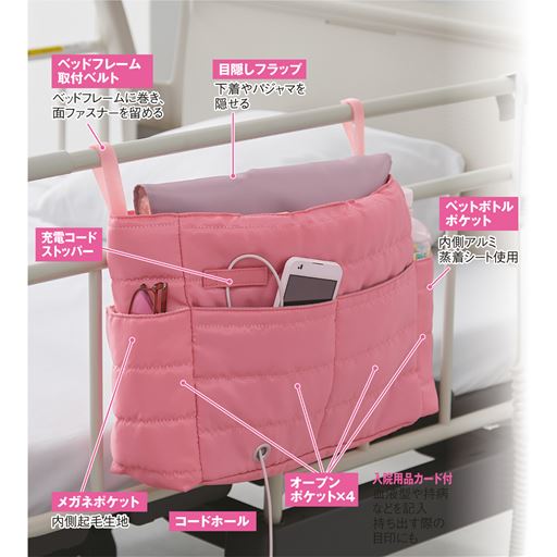 予期せぬ入院でも、ご家族にアレ持ってきて!の一言で伝わります!