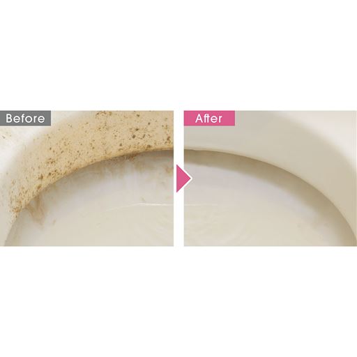 トイレの縁についてなかなか取れない尿石や陶器の汚れに。