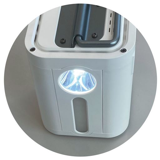 LEDライトとランタン付き!