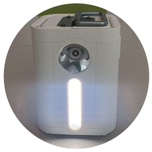 LEDライトとランタン付き!