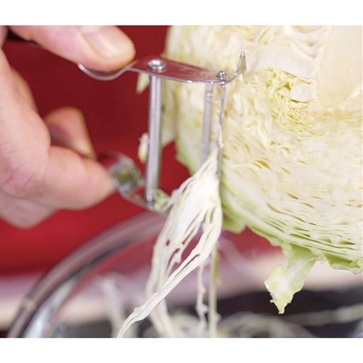 大変なキャベツの千切りもラクラク!
