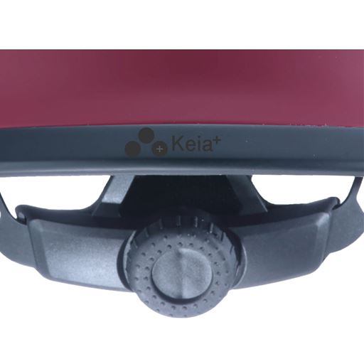 ダイヤルを回して頭まわりのサイズを調整できる!