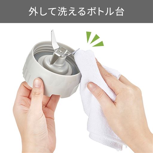 外して洗えるボトル台