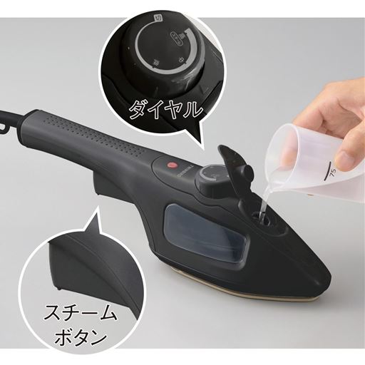 使いやすい大きな注水口