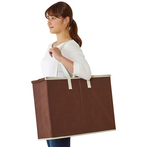 洗濯物で両手がふさがっているときや、急な室内干しの時も肩に掛けて運べる!