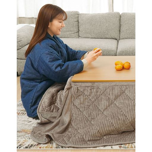 こたつと一緒に使えばエアコンなしでも暖かい!