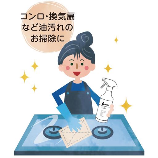 コンロ・換気扇など油汚れのお掃除に