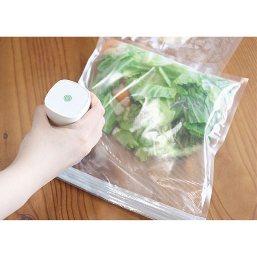 自動で吸引が止まるワンタッチの簡単操作。