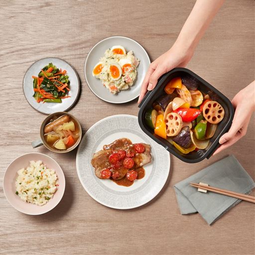 グルラボあれば、電子レンジで献立完成!