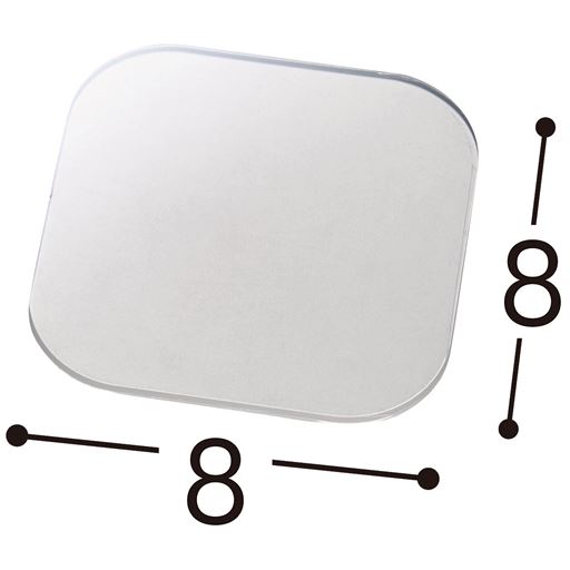 C(8×8cm) ※寸法の単位は約cmです。