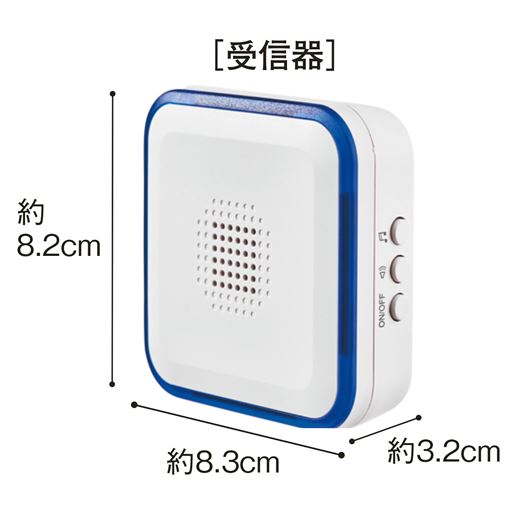 受信器 ※寸法の単位はcmです。
