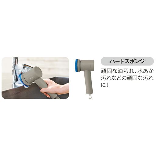 ハードスポンジ 頑固な油汚れ、水あか汚れなどの頑固な汚れに!